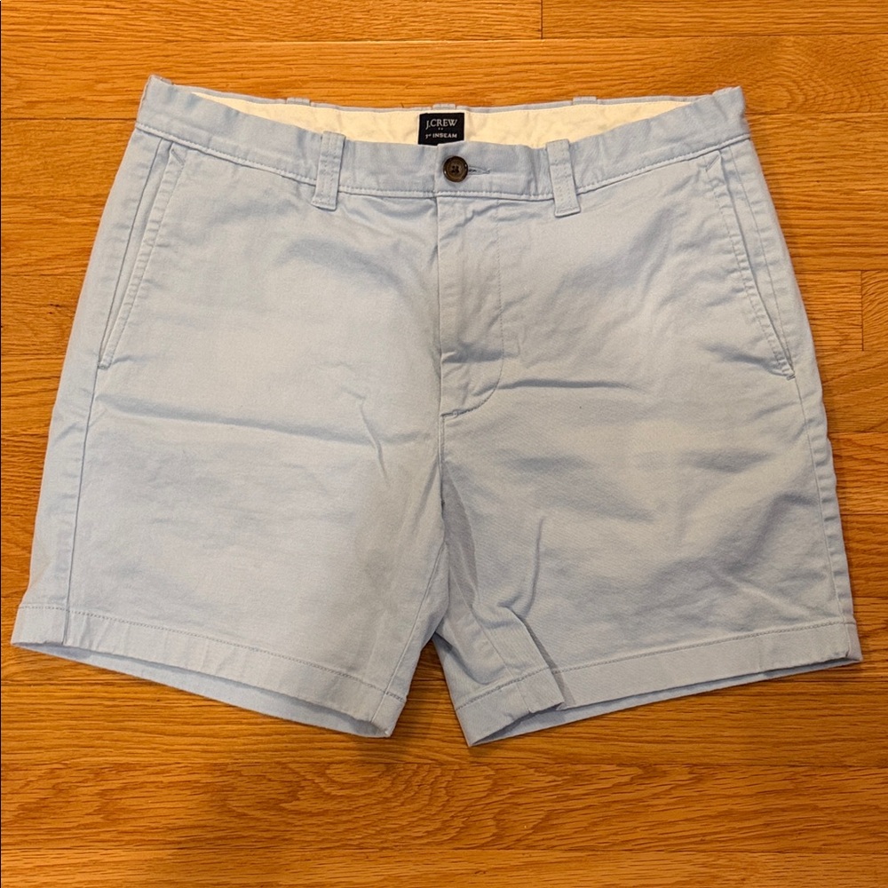 J. Crew Sky Blue Men's Flat Front Shorts